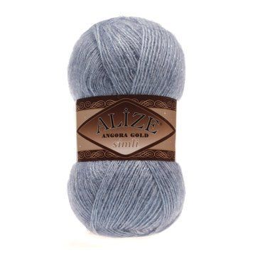 ANGORA GOLD SİMLİ 221 - светлый джинс меланж 107 фото