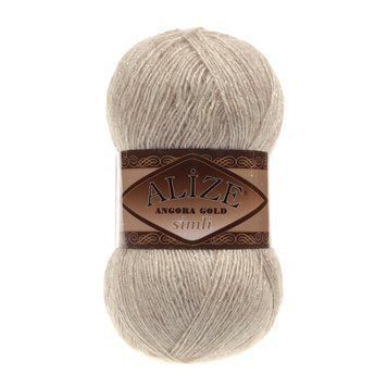 ANGORA GOLD SİMLİ 152 - бежевый меланж 107 фото