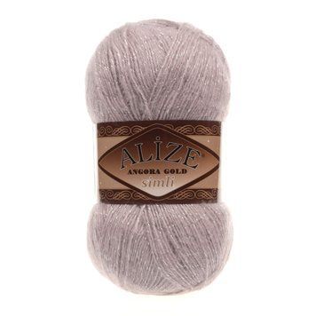 ANGORA GOLD SİMLİ 163 - серая роза 107 фото
