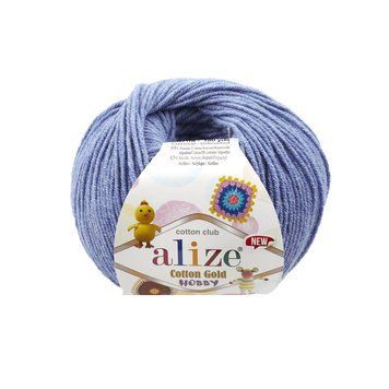 COTTON GOLD HOBBY NEW 374 - голубой меланж 305 фото