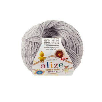 COTTON GOLD HOBBY NEW 21 - серый меланж 305 фото